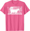 Funny Charolais Rancher Gift for Cattle Lover American Flag - American Cow Charolais Rancher T-Shirt - Pink Heather