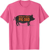 Pig Parent Shirts and Gifts World's Best Pig Dad - Funny Pet Pig Saying T-Shirt - Pink Heather