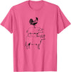 Tee Farm Stacked Farm Animals Cow Pig Rooster Meat Lover Farm Lover T-Shirt - Pink Heather