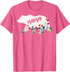 Nana Shirts By No1 Tees Nana Bear Shirt - Nana Bear Water Color Flower Grandma T-Shirt - Pink Heather