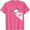 Funny Llama shirt animals costume girls mens Vintage Llama Women Shirt Llama Lovers for kids and girls T-Shirt - Pink Heather