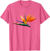 DDD Flowers Bird of Paradise Flower T-Shirt - Pink Heather
