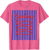 Sardines maritime fisherman aesthetic Fisherman aesthetic white blue stripes with sardine fish T-Shirt - Pink Heather