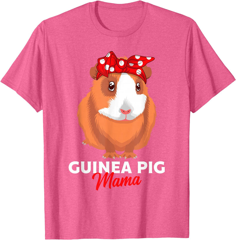 Sweet Baby Guinea Pig Gift For Girls And Women Guinea Pig Mama Guinea Pigs Funny Girls T-Shirt - Pink Heather