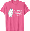 Mens Ice Bear Shirt Mens Ice Bear Tshirt Animal Gift Tee T-Shirt - Pink Heather