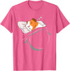 Cavy Lover Sleepy Pajama PJ Accessories Clothes Sleeping Guinea Pig Lover Owner Stuff Napping Cavy Piggy T-Shirt - Pink Heather