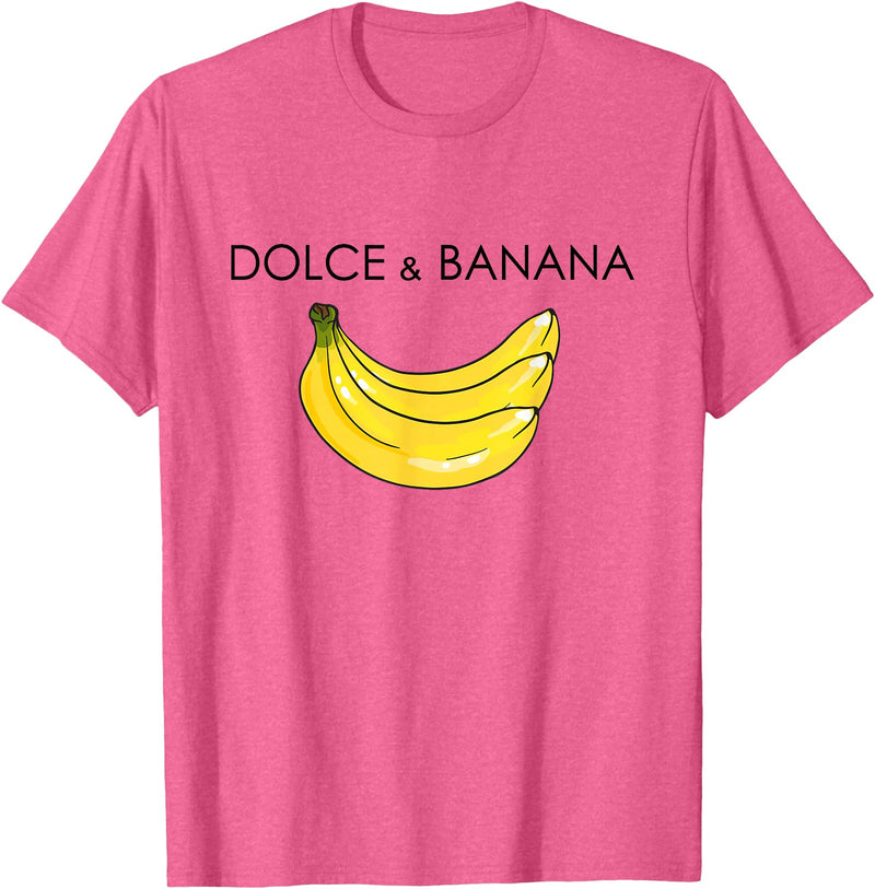 Banana Design costume for Fashion Lover Funny Banana Graphic Humor Sarcasm Fashion Trend T-Shirt - Pink Heather