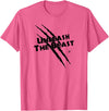 UNLEASH THE BEAST Gym Rabbit Workout Motivation T-Shirt in Pink Heather