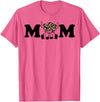 Highland Cattle Corner Messy Bun Life Hair Glasses highland cow mom T-Shirt - Pink Heather