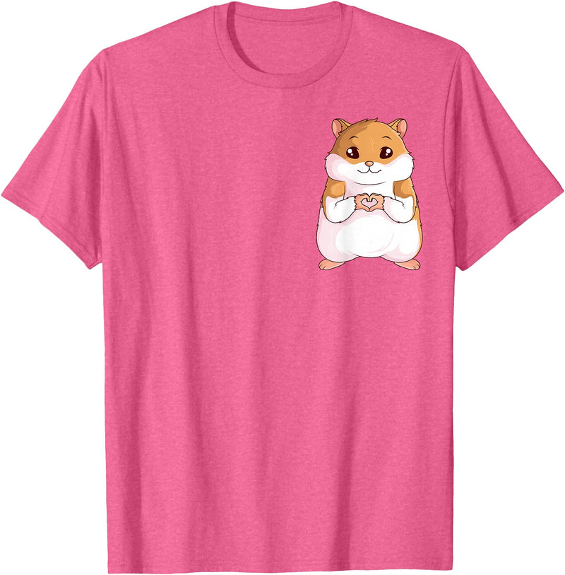 Hamster Children Boys Girls T-Shirt - Pink Heather