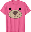 Halloween Brown Bear Animal Outfit Costume Halloween Cute Grizzly Bear Animal Costume T-Shirt - Pink Heather