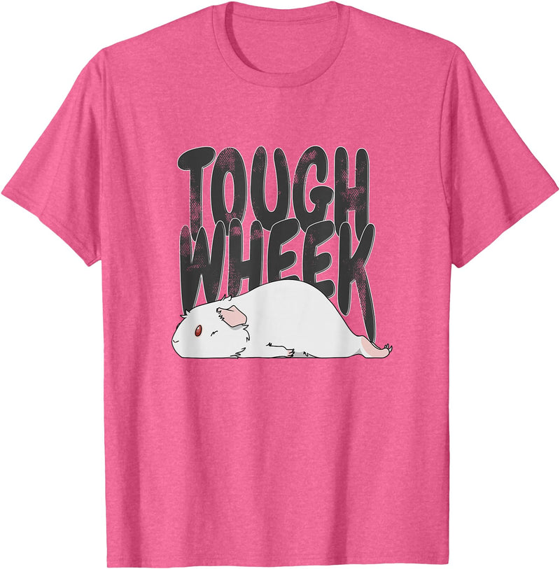 Picadilly Printables Guinea Pigs Guinea Pig Pet Tough Wheek Albino White T-Shirt - Pink Heather