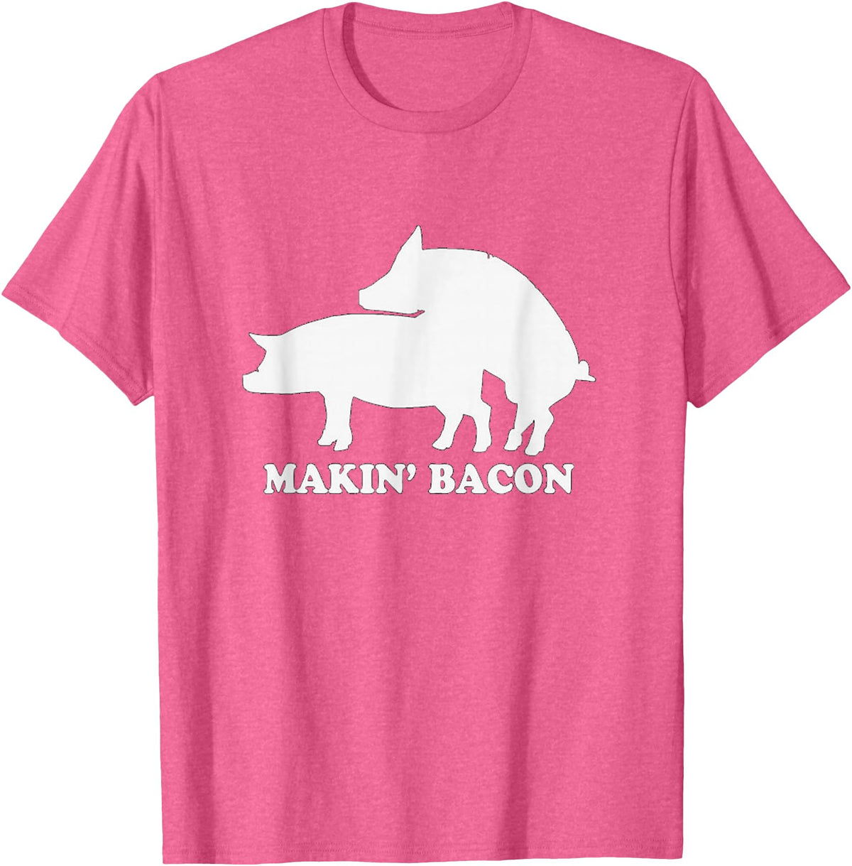 Chris T-Shirt makin bacon t-shirt pork bacon shirt pigs T-Shirt - Pink Heather