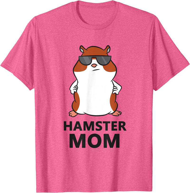 Hamster Mum Pet Hamster Mom T-Shirt - Pink Heather
