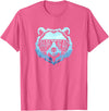 papa Grizzly in sunglasses Papa Bear Vintage Graphic T-Shirt - Pink Heather