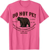 Do Not Pet the Chonky Forest Fluffs Appalachian Appalachian Trail Scenic Hiking Black Bear Funny Souvenir T-Shirt - Pink Heather