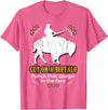 Guy on a Buffalo ~ Punch that Cougar in the Face T-Shirt - Pink Heather