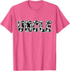 Cow Print Designs for the whole Family Uncle Cow Pattern Cow Print T-Shirt - Pink Heather