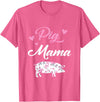 Funny Pig Lover Piggy Squad Gift For Women Pig Mama Funny Pig Mom Gift For Women Piggy Squad T-Shirt - Pink Heather