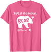 HustlaGirl Great Grandma Bear Shirt Heart & Arrow Great Grandma Gifts T-Shirt - Pink Heather
