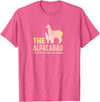 Daddy Llama Shirt Co. The Alpaca Dad Funny Llama Alpaca Lover Papa Fathers T-Shirt - Pink Heather