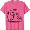 Cute Rabbit Lover Bunny Graphic T-Shirt (Baby Blue) in Pink Heather