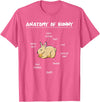 Anatomy of Bunny Rabbit T-Shirt in Pink Heather
