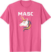 Mens Bear Gay Masc Man LGBTQ Bear Cub Masculine Mens Gay Unicorn Gay Masc Man Bear Cub Masculine Gay Pride T-Shirt - Pink Heather