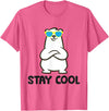 Cute Polar Bear Gifts And Tees Stay Cool - Cool Polar Bear T-Shirt - Pink Heather