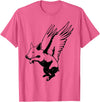 Flying Pig Funny Animals Flying Pig with Wings Fly Pig Lovers T-Shirt - Pink Heather