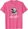Not Quite Right California Über Alles with Roaring Grizzly Bear T-Shirt - Pink Heather