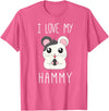 I Love My Hammy T Shirt for Hamster Lovers T-Shirt - Pink Heather