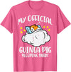 Guinea Pig Shirts For Men Women Kids Gift My Official Guinea Pig Sleeping Shirt Cavy Women Kids Men T-Shirt - Pink Heather