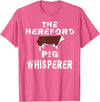 Hereford Hog T-Shirt The Hereford Pig Whisperer Apparel Breeder Men T-Shirt - Pink Heather