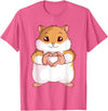 Hamster Lovers Girls Ladies T-Shirt - Pink Heather