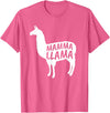 Mamma Llama T Shirt Mamma Llama Tshirt Alpaca Lover Shirt T-Shirt - Pink Heather