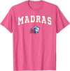 Official High School Fan Gear Madras High School White Buffalo T-Shirt - Pink Heather
