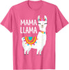 Birthday Llama Shirts Gift Mama Llama Funny Mother's Day Shirt Women Mom Birthday T-Shirt - Pink Heather