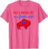Buffalo Transplant Shirts For All Just A Buffalo Girl in A Florida World T-Shirt - Pink Heather