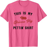 Wheek Guinea Pig Gift Apparel My Guinea Pig Pettiing Shirt Funny Pet Gift Shirt T-Shirt - Pink Heather
