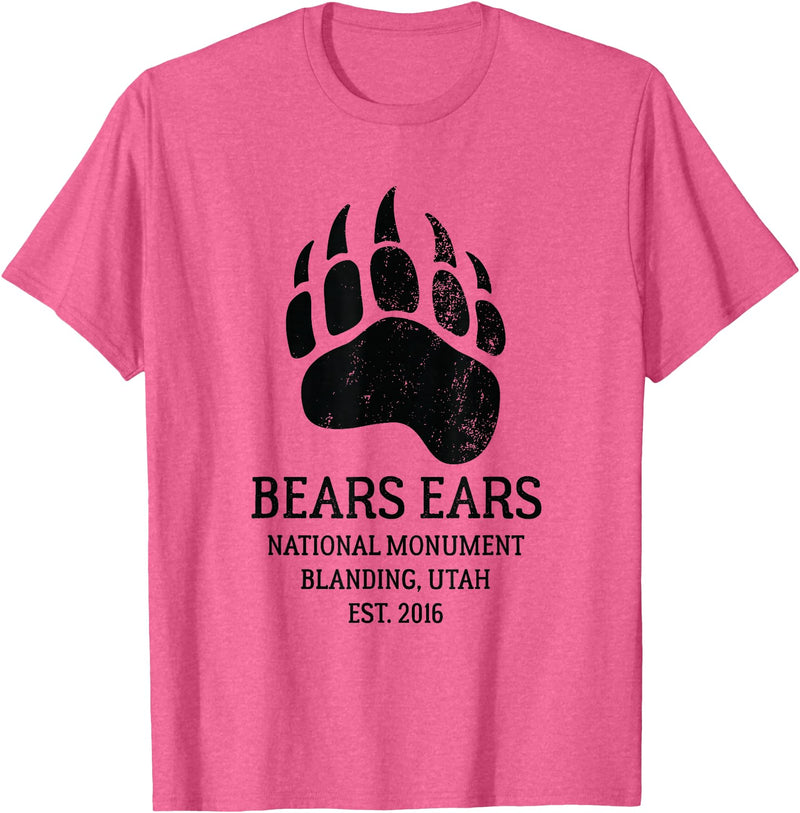 National Park Gifts Bears Ears National Monument Blanding Utah T-Shirt - Pink Heather