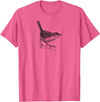 Birding Ornithologist Birds Wren Bird T-Shirt - Pink Heather