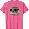 Sad Hamster Meme T-Shirt - Pink Heather