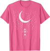 Skeleton Themed Halloween Shirts Men Women Kids Halloween Skeleton Moon Swing Vintage Costume Men Women Kids T-Shirt - Pink