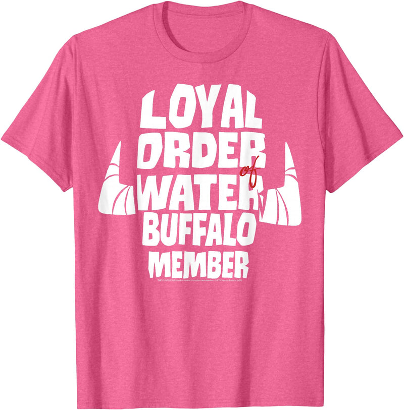 The Flintstones Loyal Order Of Water Buffalo Member T-Shirt - Pink Heather