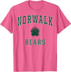 Official High School Fan Gear Norwalk High School Bears T-Shirt - Pink Heather