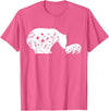 Funny Mama Bear Family Matching Gifts Clothing DJ Mama Bear T-Shirt - Pink Heather