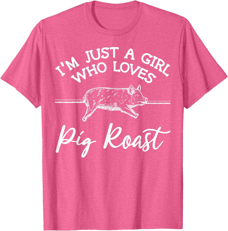 Cool Pig Roast Humor Quote Merch Pig Roast Apparel - Top Funny Roasts Lover Design T-Shirt - Pink Heather