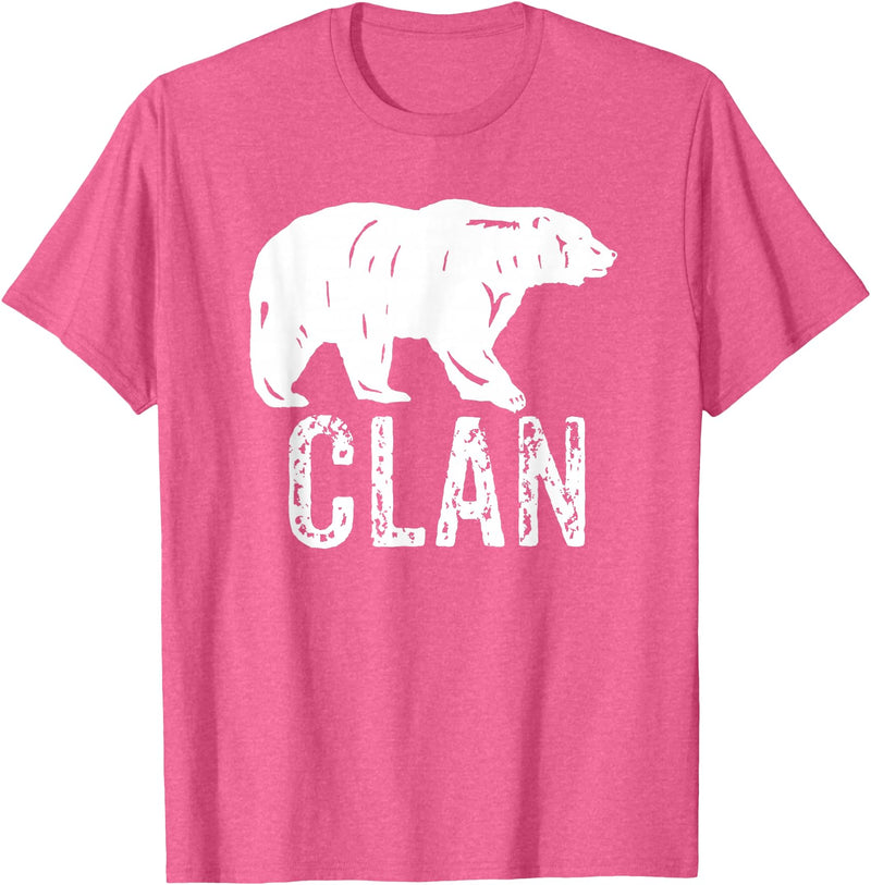 Bear Clan Founding Fathers Clothing Apparel Bear Clan Native American Pride Founding Fathers Tribe T-Shirt - Pink Heather