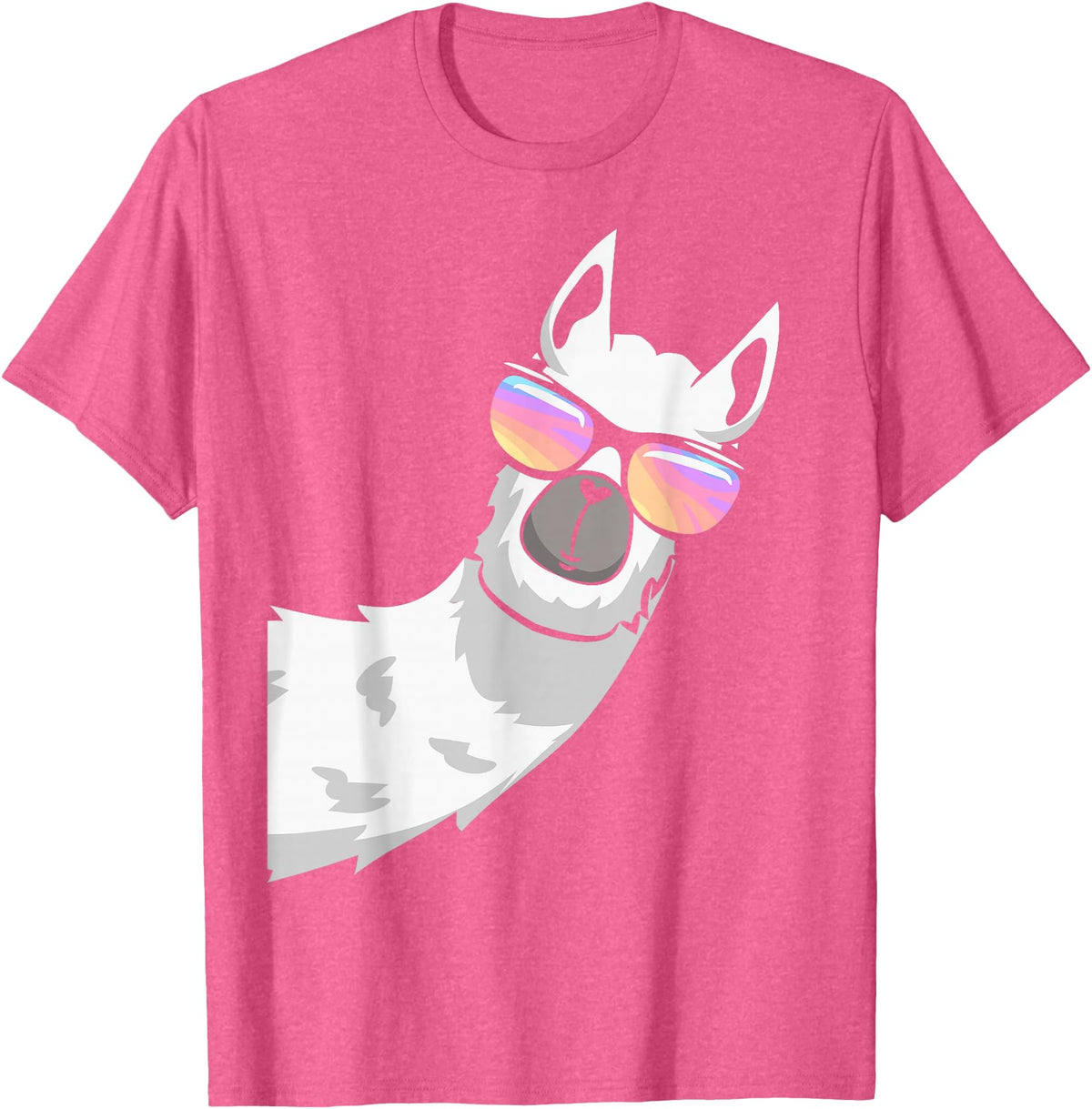 Llama Lover Gifts Collection Llama With Sunglasses Kids Boys Toddler Novelty T-Shirt - Pink Heather